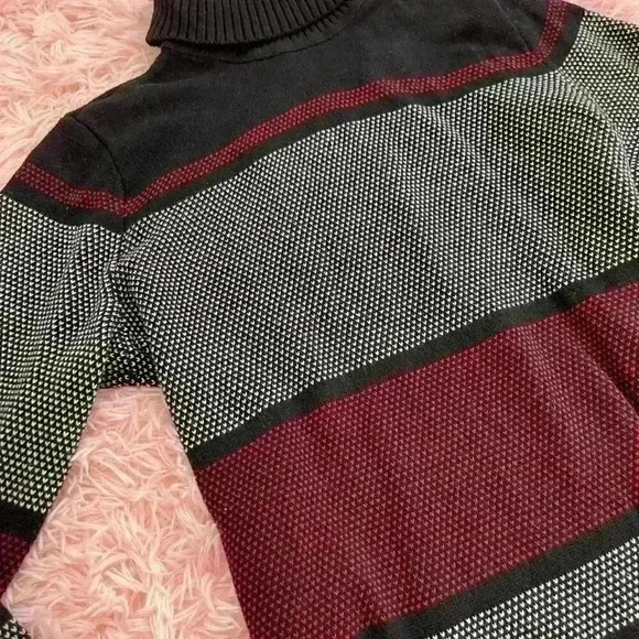 Karen Scott Black High Neck Sweater - Picture 2 of 5